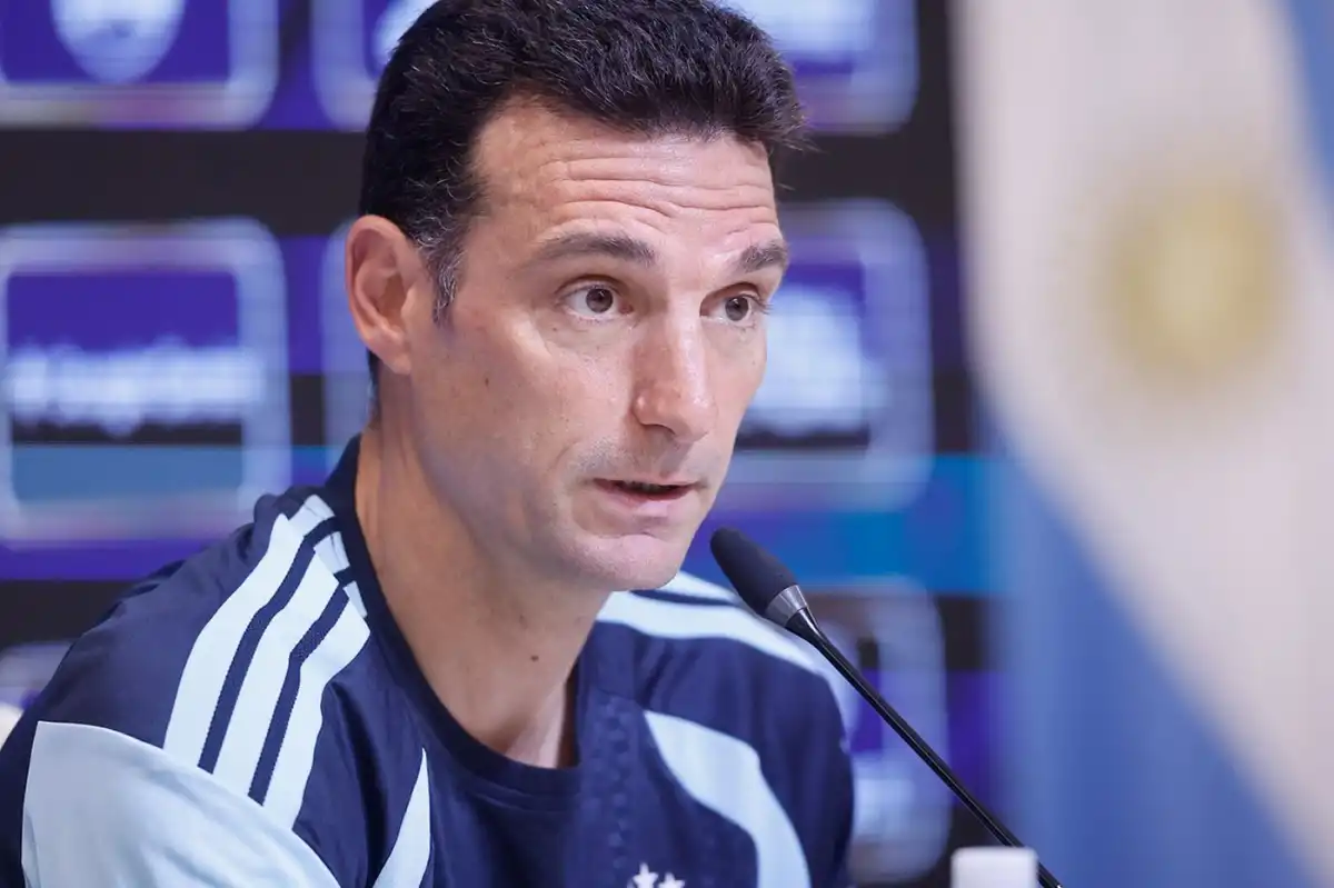 Lionel Scaloni, DT de la Selección, habló sobre la lesión de Messi.