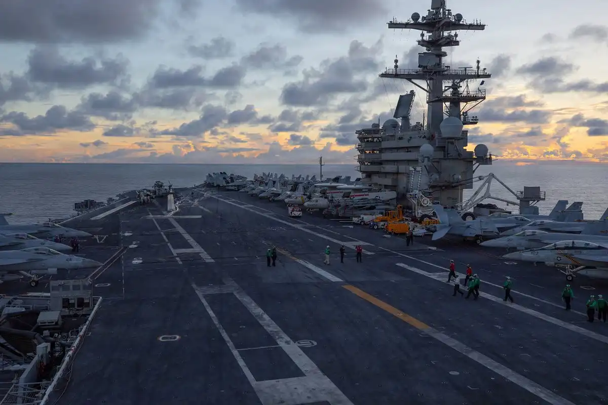 El portaaviones USS George H.W. Bush. FOTO X @CENTCOM