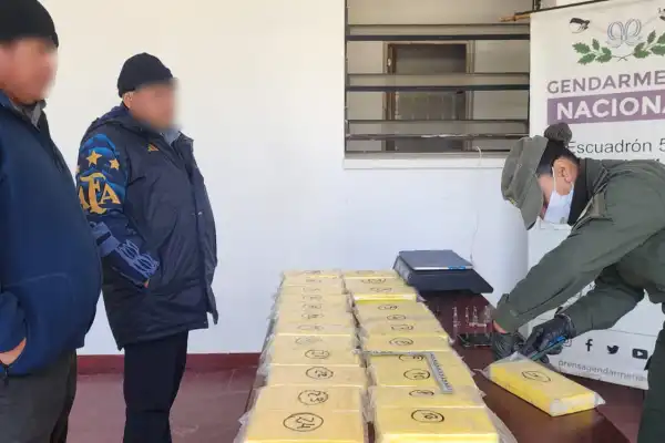 Manifestaron que iban a realizar turismo por Buenos Aires, pero transportaban 25 kilos de cocaína dentro del tanque de combustible