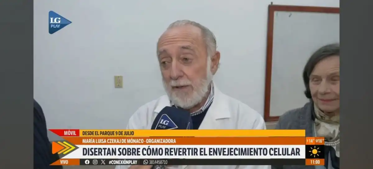CHARLA. Miroli explicó cómo la ciencia busca revertir el envejecimiento.