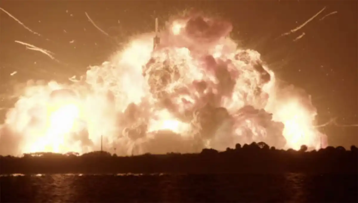 IMPACTANTE. La explosión del cohete New Glenn hizo temblar las viviendas cercanas al predio de la Nasa. 