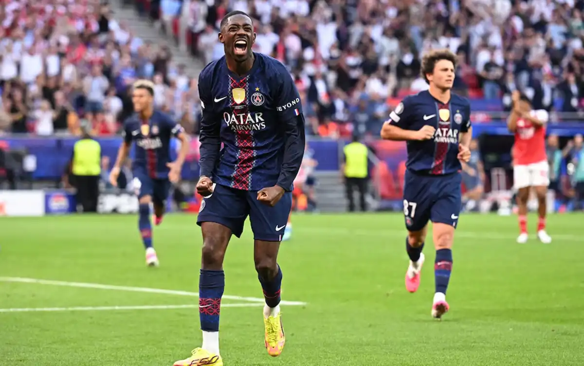 Dembele anotó el 1-1 en la final.