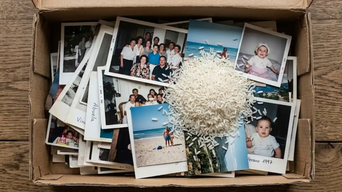 El truco del arroz para cuidar tus fotos antiguas: por qué deberías ponerlo en tus cajas de recuerdos