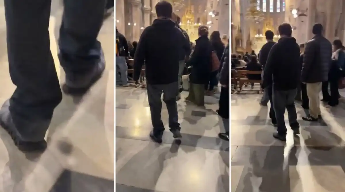 MARCELO PORCEL. Grabaron en la Basílica de Luján a un empresario con prisión domiciliaria por abuso sexual.