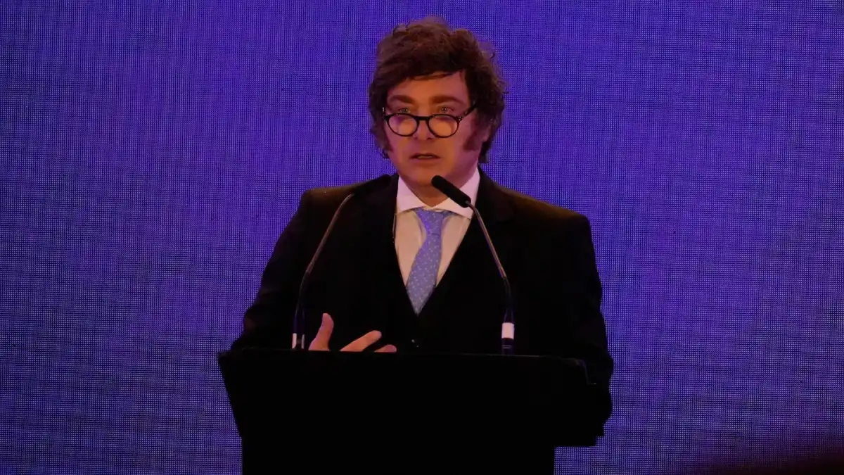 JAVIER MILEI. El Presidente habló durante la inauguración del plenario de la Alianza Internacional para la Memoria del Holocausto.