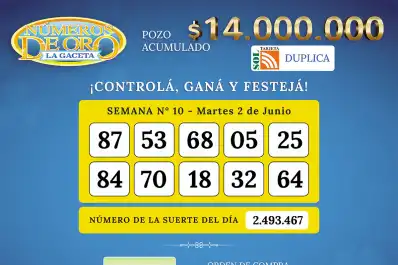 Los Números de Oro de LA GACETA del 2 de junio de 2026
