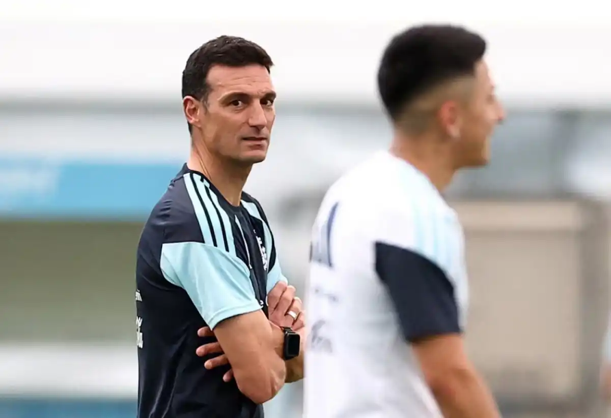 Lionel Scaloni, DT de la Selección.