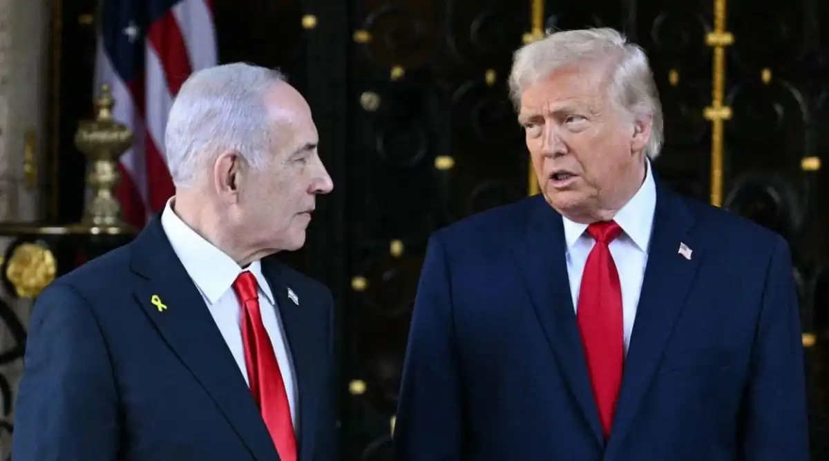 El presidente de Estados Unidos, Donald Trump, y el primer ministro de Israel, Benjamin Netanyahu.