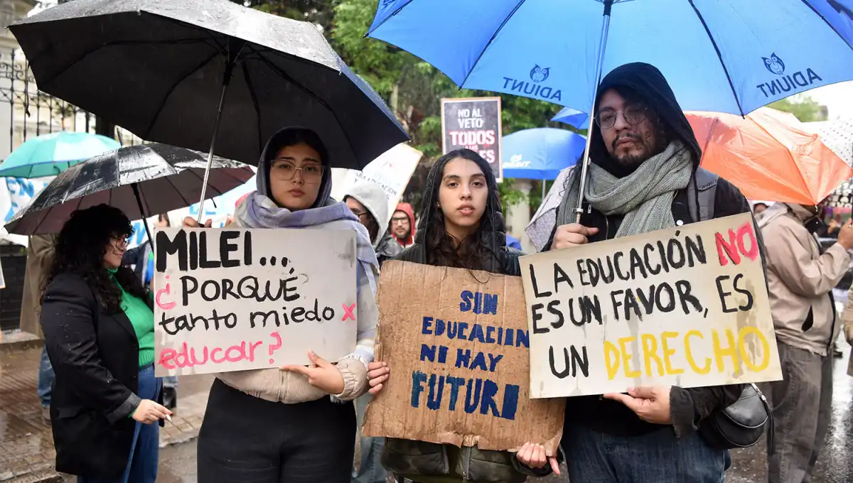 EN LUCHA. Estudiantes y docentes de todo el país llevan más de dos años reclamando fondos para las universidades públicas.